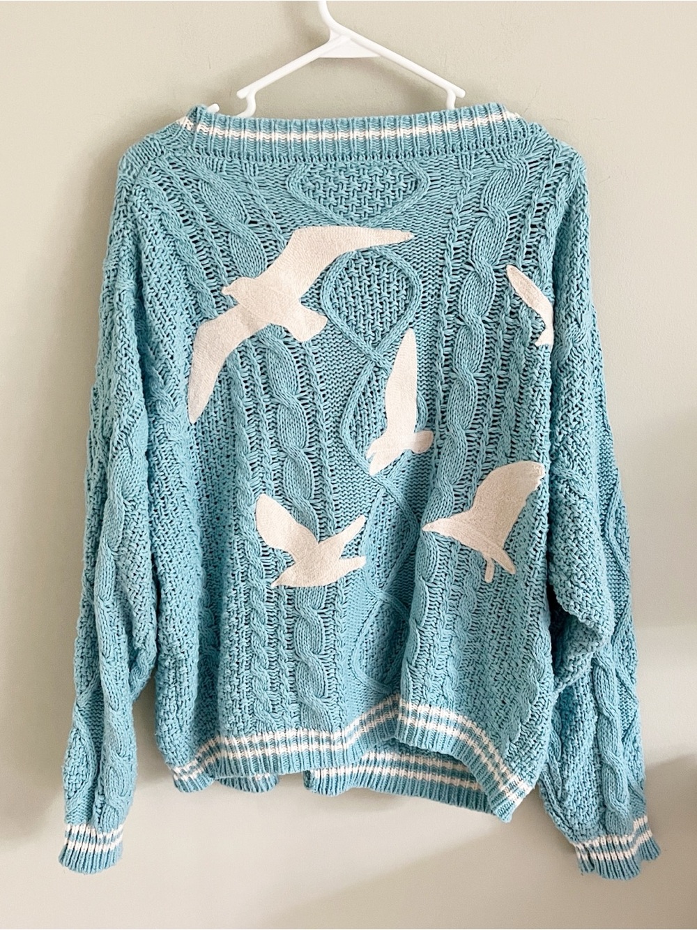 Taylor Swift blue cable knit cardigan M/L Taylor’s Version - Picture 3 of 12
